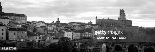 view of albi cathedral - townscape stock pictures, royalty-free photos & images