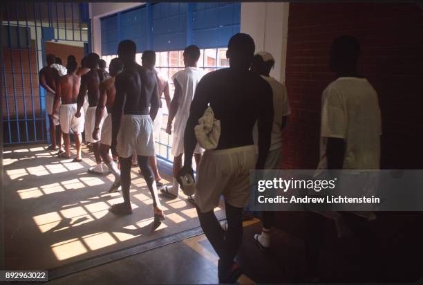 Tennessee Colony, TX - CIRCA 1990's: Scenes from daily life at the Coffield Unit, a Texas state prison, in the 1990's in Tennessee Colony, Texas.