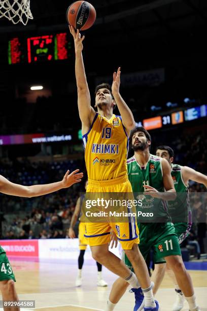 Marko Todorovic, #19 of Khimki Moscow Region in action during the 2017/2018 Turkish Airlines EuroLeague Regular Season game between Unicaja Malaga...