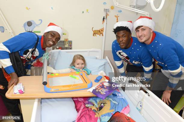 During a Christmas visit to Sunderland Royal Infirmary on December 14, 2017 in Sunderland, England.