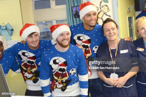 During a Christmas visit to Sunderland Royal Infirmary on December 14, 2017 in Sunderland, England.