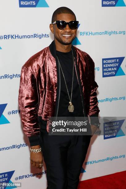 Usher attends the 2017 Ripple of Hope Awards at New York Hilton on December 13, 2017 in New York City.