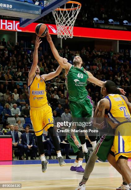 Alexey Shved, #1 of Khimki Moscow Region in action during the 2017/2018 Turkish Airlines EuroLeague Regular Season game between Unicaja Malaga and...