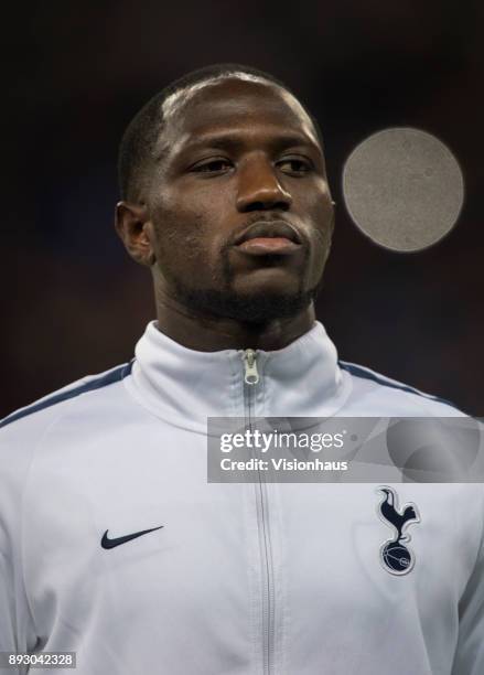 Moussa Sissoko of Tottenham Hotspur before the UEFA Champions League group H match between Tottenham Hotspur and APOEL Nikosia at Wembley Stadium on...