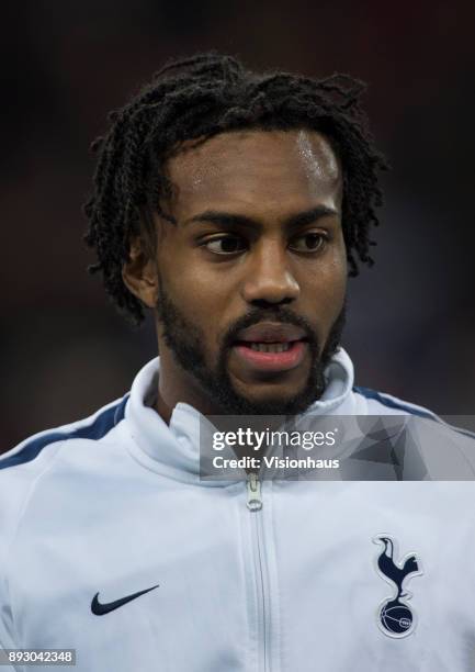 Danny Rose of Tottenham Hotspur before the UEFA Champions League group H match between Tottenham Hotspur and APOEL Nikosia at Wembley Stadium on...