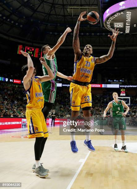 Malcolm Thomas, #23 of Khimki Moscow Region in action during the 2017/2018 Turkish Airlines EuroLeague Regular Season game between Unicaja Malaga and...