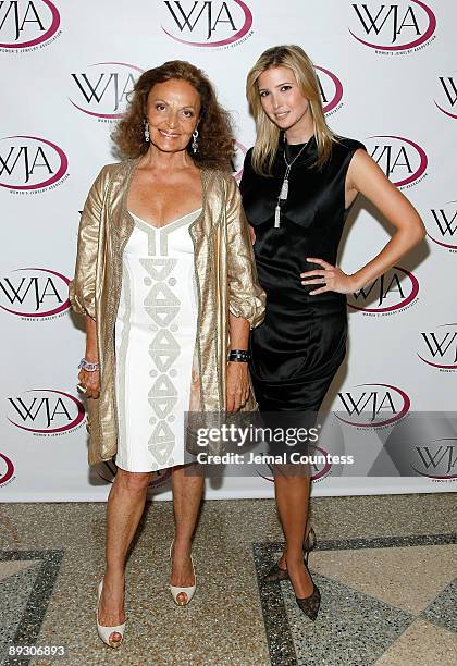 Designer Diane von Furstenburg and socialite/media personality Ivanka Trump attend the 26th Annual Women's Jewelry Association Awards For Excellence...