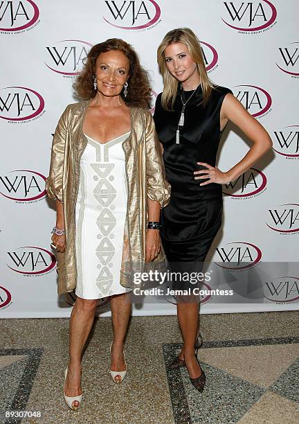 Designer Diane von Furstenburg and socialite/media personality Ivanka Trump attend the 26th Annual Women's Jewelry Association Awards For Excellence...