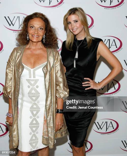 Designer Diane von Furstenburg and socialite/media personality Ivanka Trump attend the 26th Annual Women's Jewelry Association Awards For Excellence...