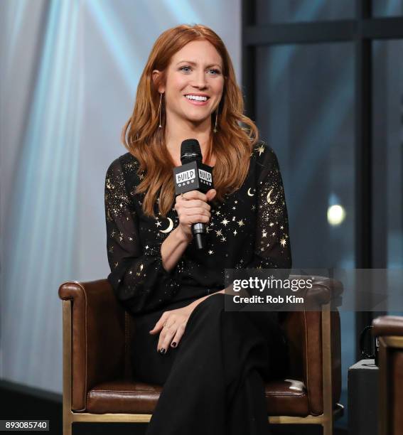 Brittany Snow discusses "Pitch Perfect 3" during the Build Series at Build Studio on December 14, 2017 in New York City.