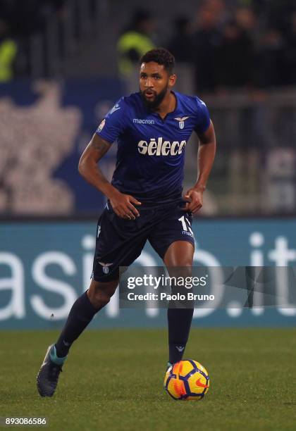 Fortuna Wallace of SS Lazio in action during the TIM Cup match between SS Lazio and Cittadella on December 14, 2017 in Rome, Italy.