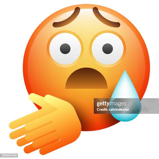 realistic emoji - crying hug stock illustrations