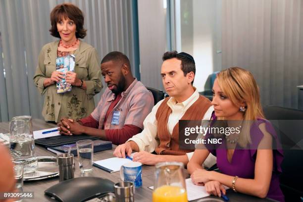 Sensitivity Training" Episode 208 -- Pictured: Andrea Martin as Carol, Sheaun McKinney as Wayne, Brad Morris as Gene, Nicole Richie as Portia --