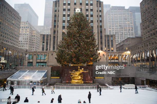 Rockefeller Christmas Tree on Thursday, December 14, 2017 --