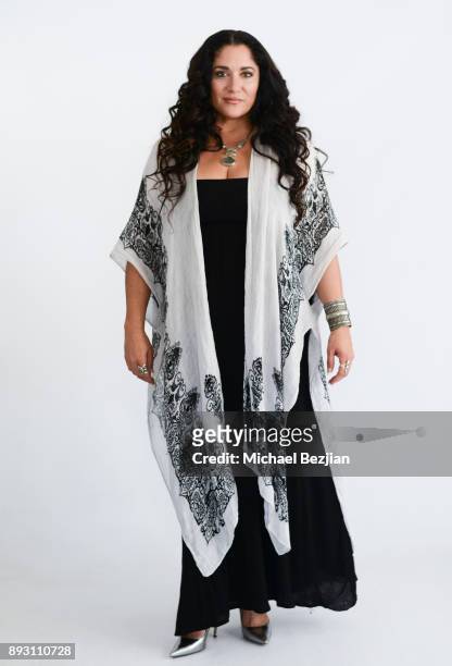 Yvonne "99" Delarosa poses for potrait at Rachel McCord Visits The Artists Project on December 13, 2017 in Los Angeles, California.