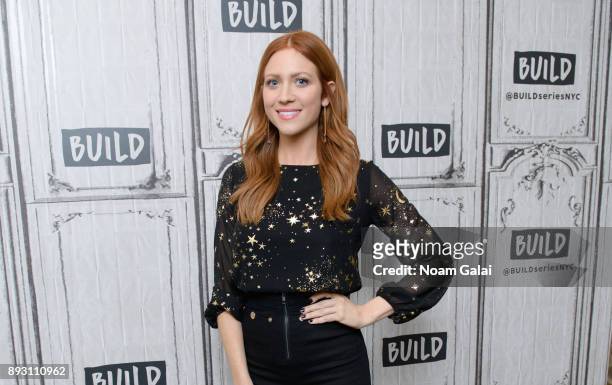 Actress Brittany Snow visits Build Series to discuss "Pitch Perfect 3" at Build Studio on December 14, 2017 in New York City.