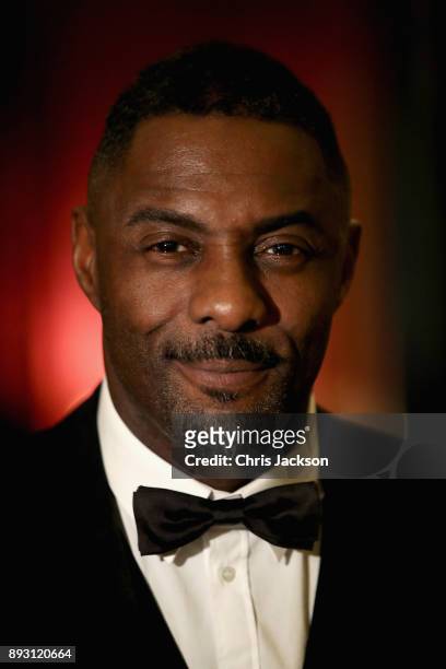 Actor Idris Elba attends the 'One Million Young Lives' dinner at Buckingham Palace on December 14, 2017 in London, England.