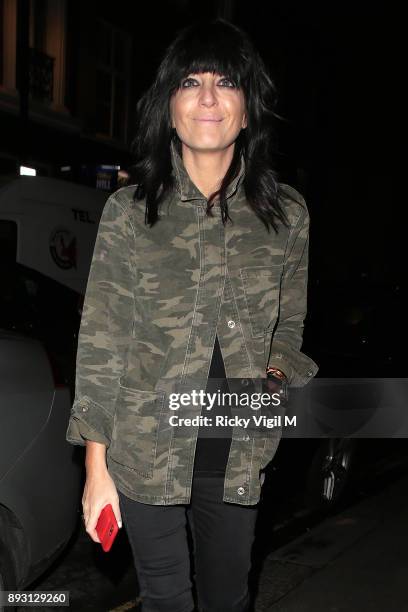 Claudia Winkleman attends Victoria Beckham Christmas Open House hosted by Victoria Beckham, David Beckham and British Vogue at Victoria Beckham,...