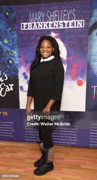 Krysty Swann attends the Meet & Greet for the cast of the Ensemble for the Romantic Century production of 'Mary Shelley's Frankenstein' at the...