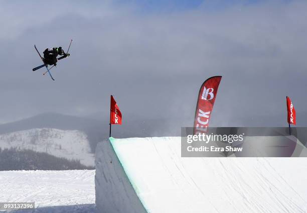 Gus Kenworthy competes in the Men's Ski Slopestyle qualifier during Day 2 of the Dew Tour on December 14, 2017 in Breckenridge, Colorado.