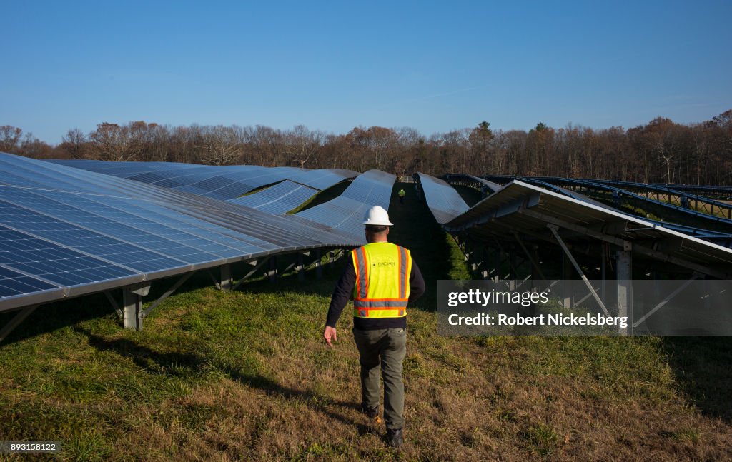 BlueWave Community Solar Farm in Grafton, Massachusetts