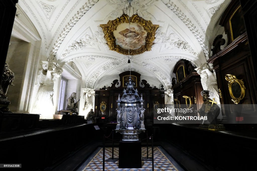 Sacred furniture displayed in the museum of San Gennaro in...