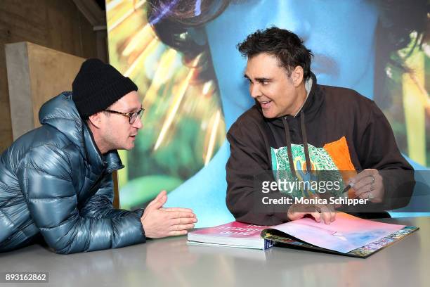 Photographer David LaChapelle signs copies of his new double-volume book "Good News Part I" And "Lost + Found Part II" at TASCHEN on December 14,...