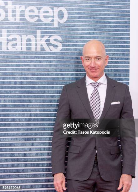 Jeff Bezos attends the "The Post" Washington, DC Premiere at The Newseum on December 14, 2017 in Washington, DC.
