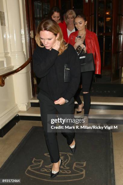 Louise Adams leaving the Connaught Hotel on December 14, 2017 in London, England.