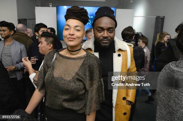 Al Malonga and guest attend Robert Whitman Presents Prince 'Pre Fame' Private Viewing Event Exclusively On Vero on December 14, 2017 in New York City.