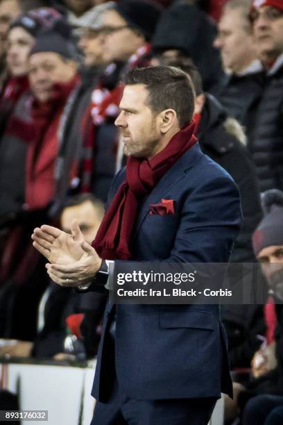 Head Coach Greg Vanney of Toronto FC during the 2017 Audi MLS Championship Cup match between Toronto FC and Seattle Sounders FC at BMO Field on...