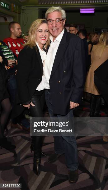 Stephanie Parker and Dominic Parker attend the world premiere press night performance of "Nativity: The Musical" at Eventim Apollo, Hammersmith on...