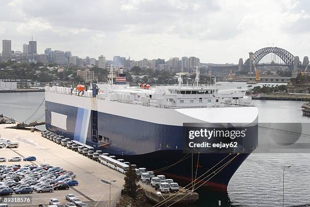 car carrier - car exports stock pictures, royalty-free photos & images