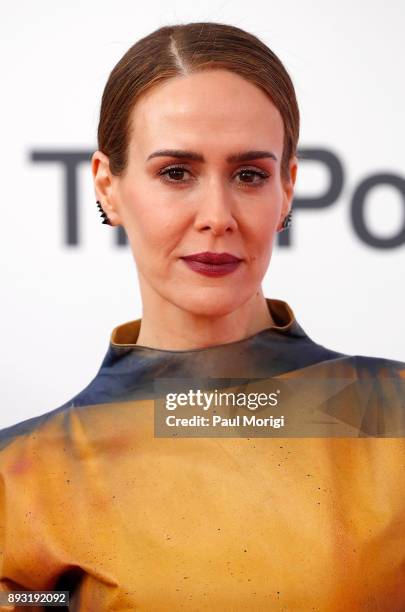 Actress Sarah Paulson arrives at "The Post" Washington, DC Premiere at The Newseum on December 14, 2017 in Washington, DC.