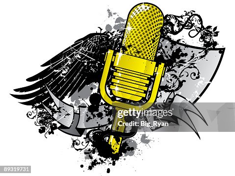 Grunge microphone Grunge microphone