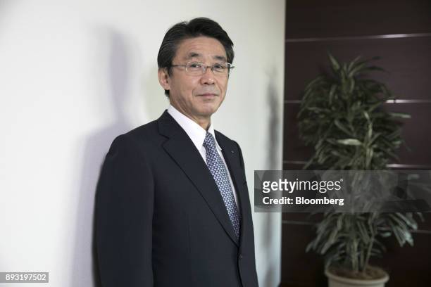 Shinya Katanozaka, president and chief executive officer of ANA Holdings Inc., poses for a photograph in Tokyo, Japan, on Thursday, Dec. 14, 2017....