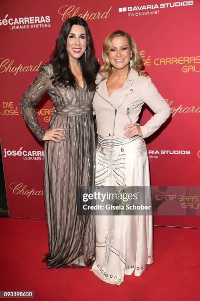 Judith Williams and Singer Anastacia during the 23th annual Jose Carreras Gala at Bavaria Filmstudios on December 14, 2017 in Munich, Germany.