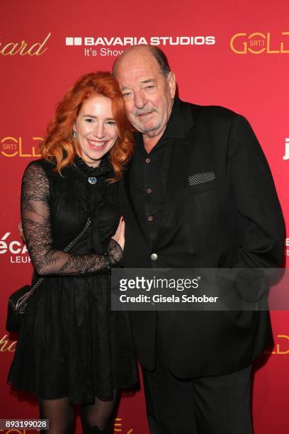 Ralf Siegel and his girlfriend Laura Kaefer during the 23th annual Jose Carreras Gala at Bavaria Filmstudios on December 14, 2017 in Munich, Germany.