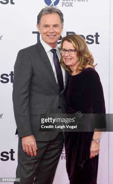 Bruce Greenwood and Susan Devlin arrive at "The Post" Washington, DC premiere at The Newseum on December 14, 2017 in Washington, DC.
