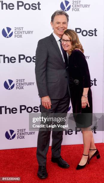 Bruce Greenwood and Susan Devlin arrive at "The Post" Washington, DC premiere at The Newseum on December 14, 2017 in Washington, DC.