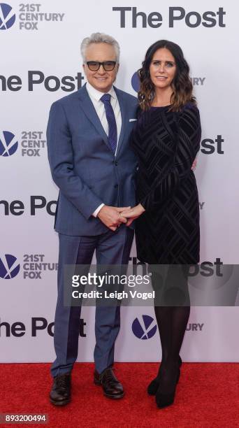Bradley Whitford and Amy Landecker arrive at "The Post" Washington, DC premiere at The Newseum on December 14, 2017 in Washington, DC.
