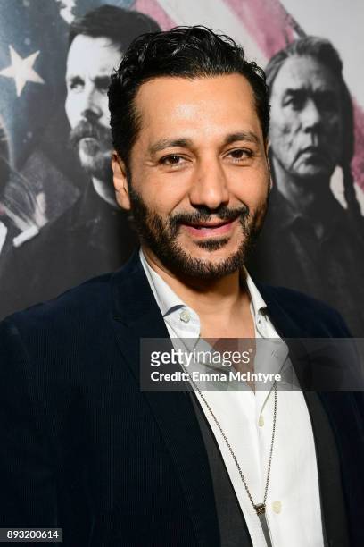 Cas Anvar attends the premiere of Entertainment Studios Motion Pictures' "Hostiles" at Samuel Goldwyn Theater on December 14, 2017 in Beverly Hills,...