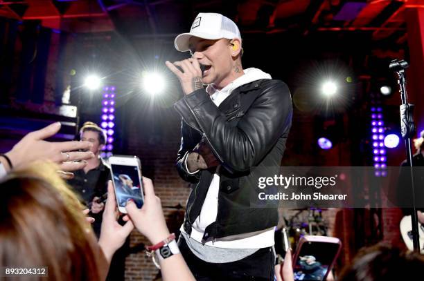 Singer-songwriter Kane Brown performs onstage during the Rare Country Awards on December 14, 2017 in Nashville, Tennessee.