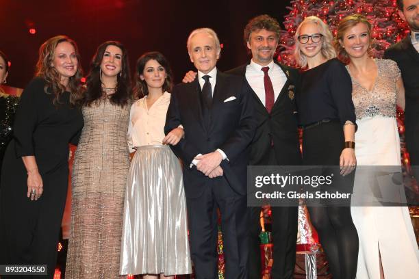 Sonja Kirchberger, Judith Williams, Katie Melua, Jose Carreras, Jonas Kaufmann, Stefanie Heinzmann and Nina Eichinger during the 23th annual Jose...