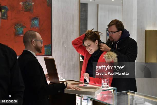 Guests attend the David Yurman Boston store event to support the Matt Light Foundation on December 14, 2017 in Boston, Massachusetts.