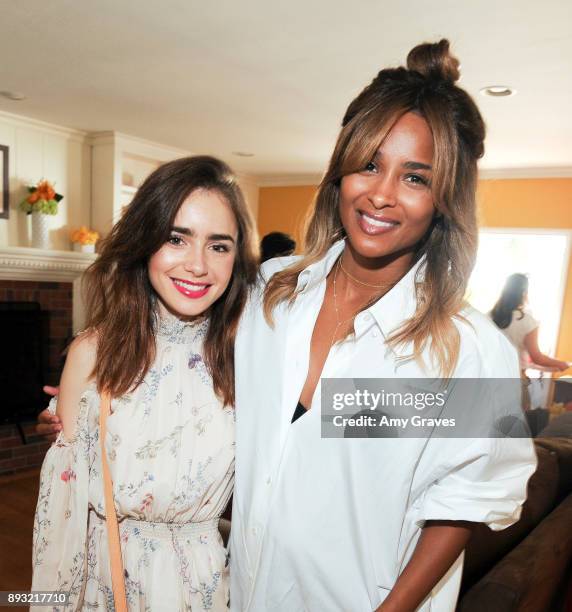 Lily Collins and Ciara Wilson attend the Jen Klein Day of Indulgence on August 13, 2017 in Los Angeles, California.