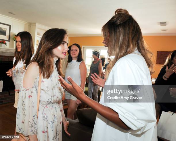 Lily Collins and Ciara Wilson attend the Jen Klein Day of Indulgence on August 13, 2017 in Los Angeles, California.