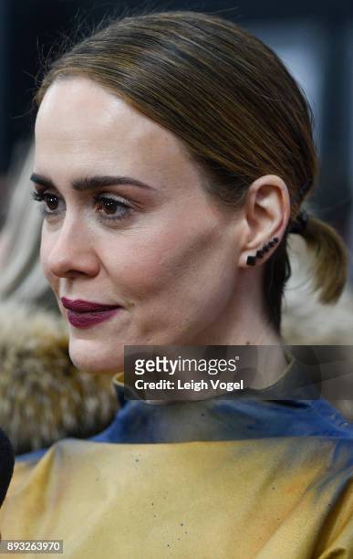 Sarah Paulson arrives at "The Post" Washington, DC Premiere at The Newseum on December 14, 2017 in Washington, DC.