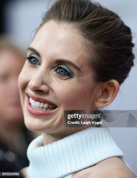 Alison Brie arrives at "The Post" Washington, DC Premiere at The Newseum on December 14, 2017 in Washington, DC.