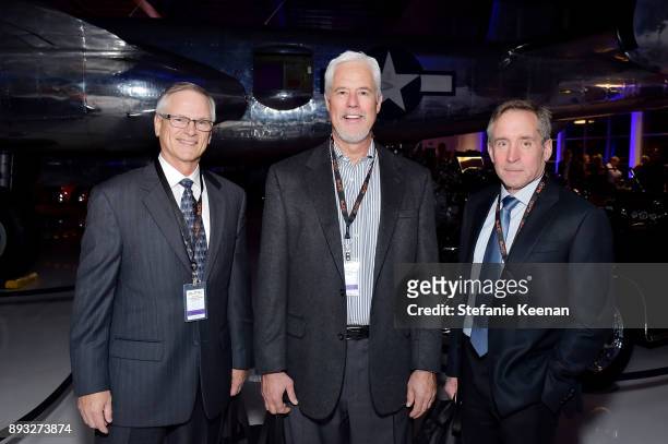 Guests attend Elite Aerospace Group's 4th Annual Aerospace & Defense Symposium at Lyon Air Museum on December 14, 2017 in Santa Ana, California.